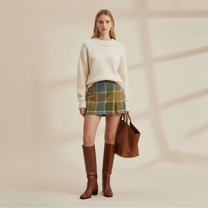 VIP Only Miu Miu Checked Miniskirt It36